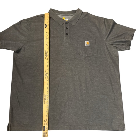 Carhartt Charcoal Polo Shirt for Men 3X TALL - Picture 3 of 7